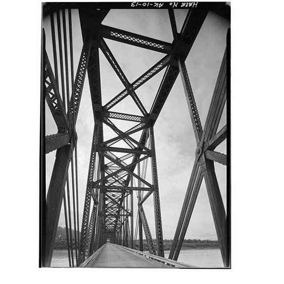 Historic Print, Copper River & Northwest Railroad, Million Dollar Bridge, Spanning Copper River at Miles Glacier, Cordova vicinity, Valdez-Cordova Census Area, AK - 13, 16" x 20"