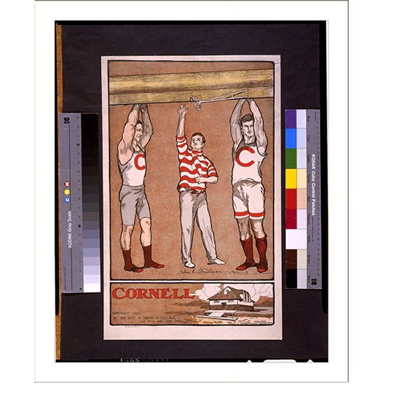 Historic Print, Cornell.John E. Sheridan., 16" x 20"