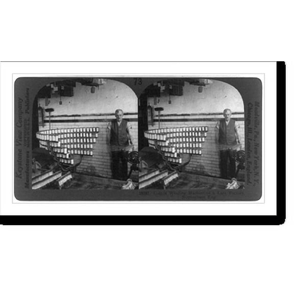 Historic Print, Cotton winding machine of a lace factory, Nottingham, Eng., 16" x 20"