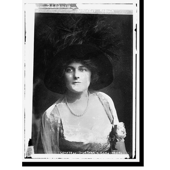 Historic Print, Countess Gunther V. Bernstorff, 18" x 24"