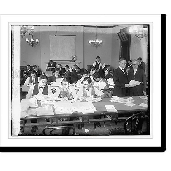 Historic Print, Counting Mayfield vote, 2/20/24, 18" x 24"