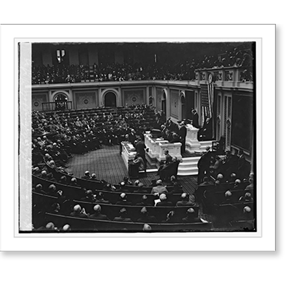 Historic Print, Counting the electoral vote, 2/12/29, 18" x 24"