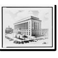 Historic Print, County court house, Davidson County, Nashville
