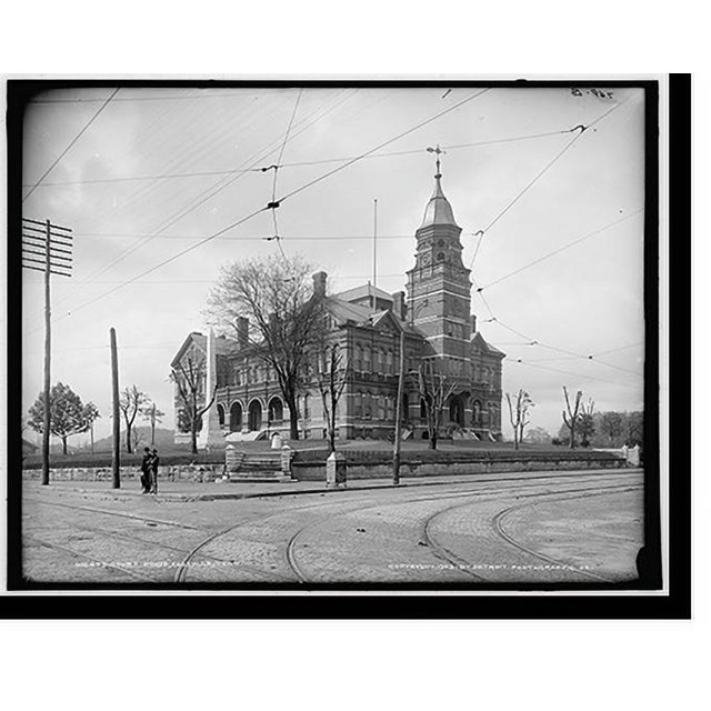 Historic Print, Court House, Knoxville, Tenn., 16" x 20"