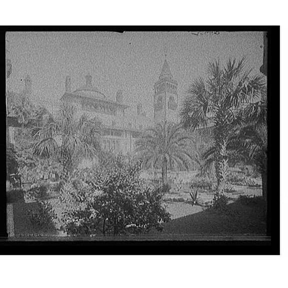Historic Print, [Court, Ponce de Leon Hotel, St. Augustine, Fla.] - 2, 18" x 24"