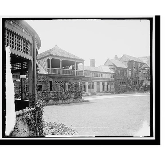 Historic Print, Court of the casino, Newport, R.I. - 2, 16" x 20"