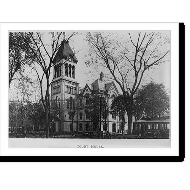 Historic Print, Courthouse, WilkesBarre, Pa., 16" x 20"