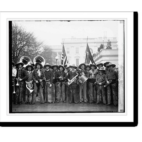 Historic Print, Cowboy band, 3/5/29, 16" x 20"
