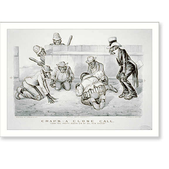 Historic Print, Craps-a close call: Come you pretty Seben-Gib my gal new shoes!"", 16" x 20"