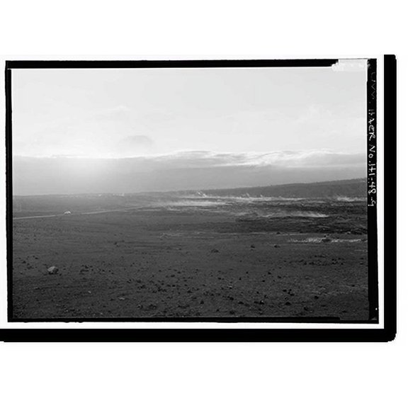 Historic Print, Crater Rim Drive, Volcano, Hawaii County, HI - 9, 18" x 24"
