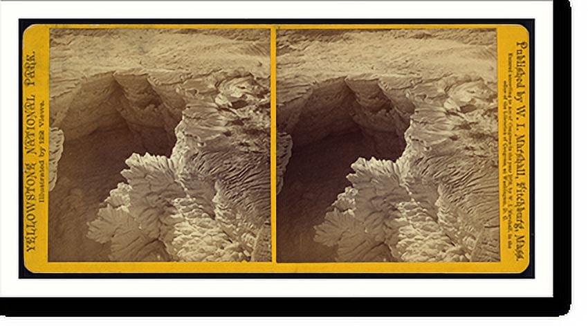 Historic Print, Crater of Periodical Hot Lake and Leaf Formation in ...