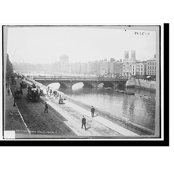 Historic Print, Crattan Bridge, Dublin, 753 W.L., 18" x 24"