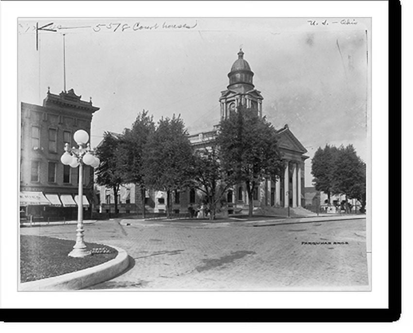 Historic Print, Crawford County Court House, Bucyrus, Ohio, 16" x 20