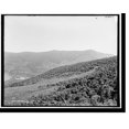 Historic Print, Crawford House and Saco Lake from Mt. Echo, White