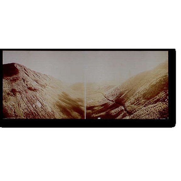 Historic Print, Crawford Notch from Mt. Willard. White Mountains, 18" x 24"