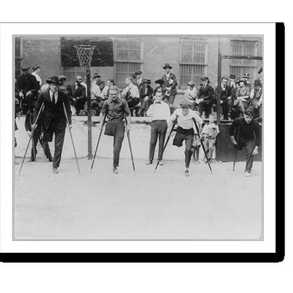 Historic Print, Cripples set for race [Club Koestner Cass?], 18" x 24"