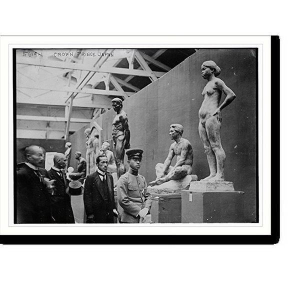 Historic Print, Crn. Pronce, Jap. (Hall of Statues), 18" x 24"
