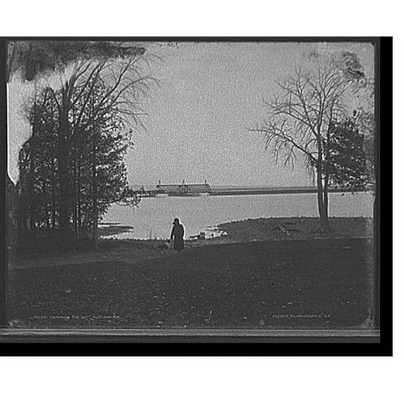 Historic Print, Crossing the gut, Rutland R.R. [Railroad], 18" x 24"