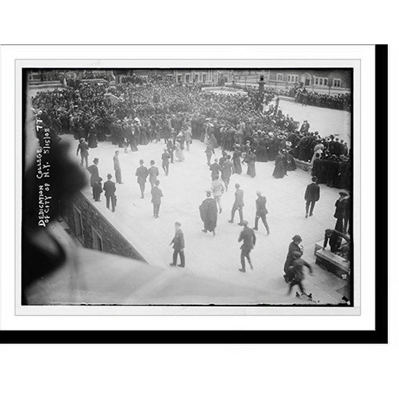 Historic Print, Crowd at dedication of College of City of N.Y., New York, 16" x 20"