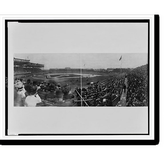 Historic Print, Cubs vs. White Sox, City Championship series, Chicago, Oct. 9, '09, South Side Park, 16" x 20"