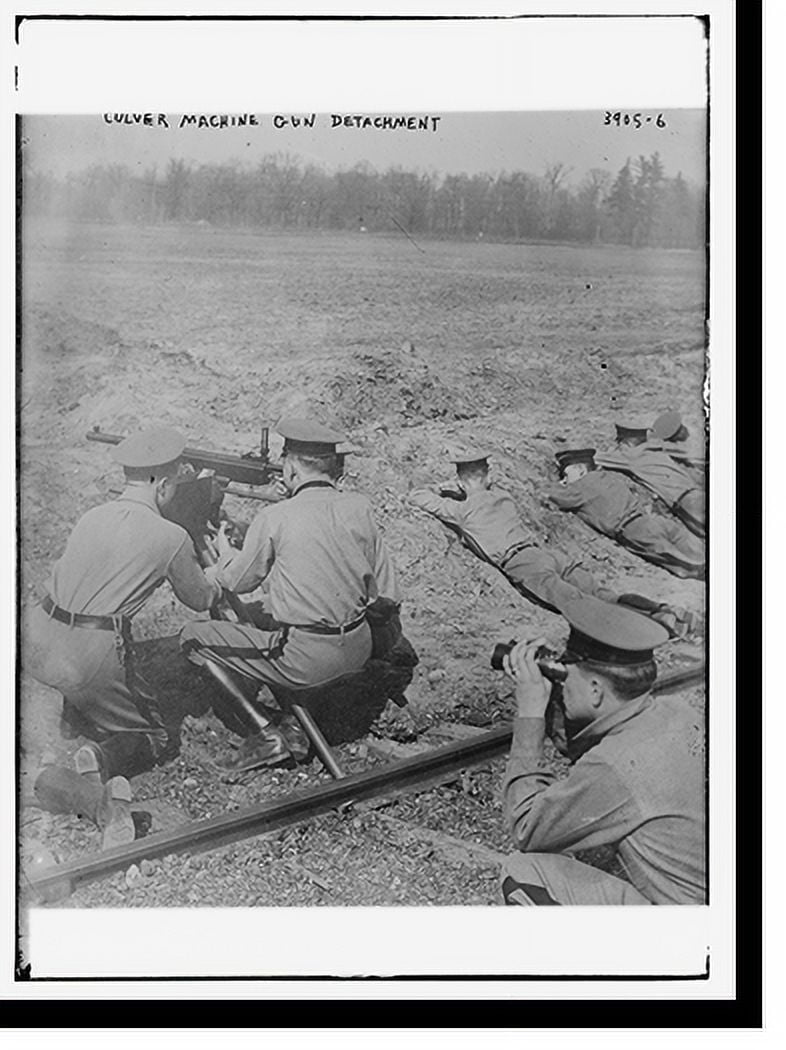Historic Print, Culv. Machine Gun Detachment, 16" x 20"