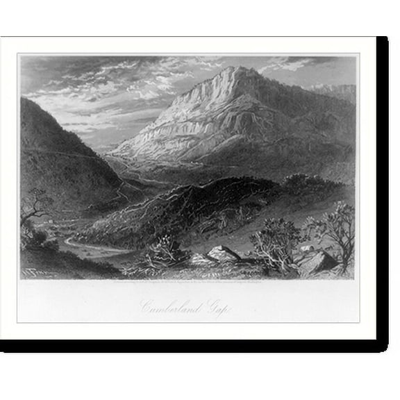 Historic Print, Cumberland Gap.H. Fenn., 16" x 20"