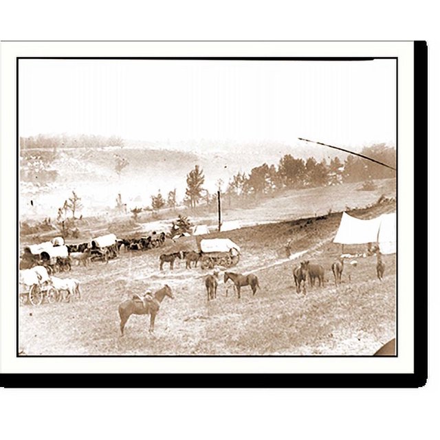 Historic Print, Cumberland Landing Va. Federal encampment; another view