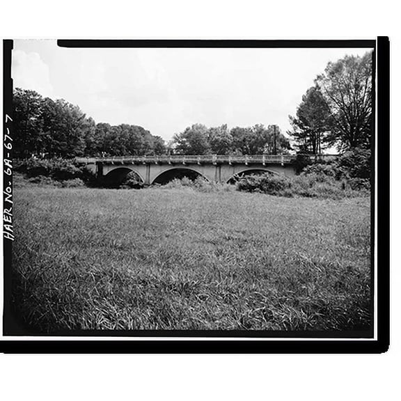 Historic Print, Curry Creek Bridge, Spanning Curry Creek at State Route 15, Jefferson, Jackson County, GA - 7, 16" x 20"