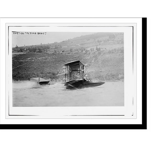 Historic Print, Curtiss "Flying boat", 18" x 24"