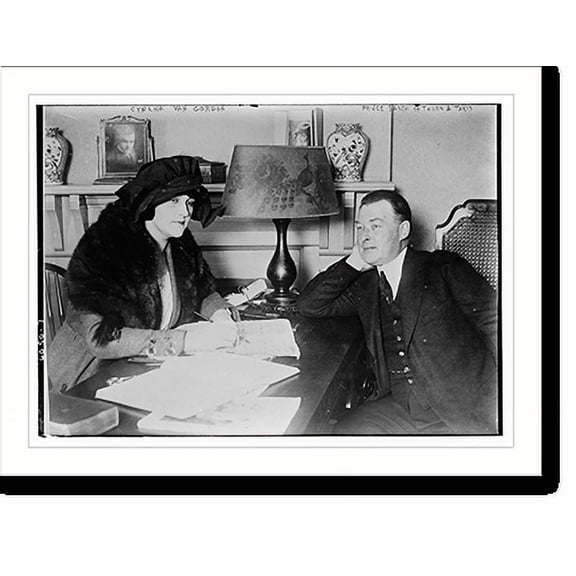 Historic Print, Cyrena Von Gordon and Prince Sasch of Thurn and Taxis, 16" x 20"