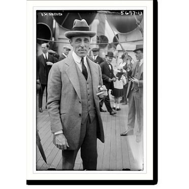 Historic Print, D.W. Griffith: 3/4 length, on deck of ship - 2, 16" x 20"