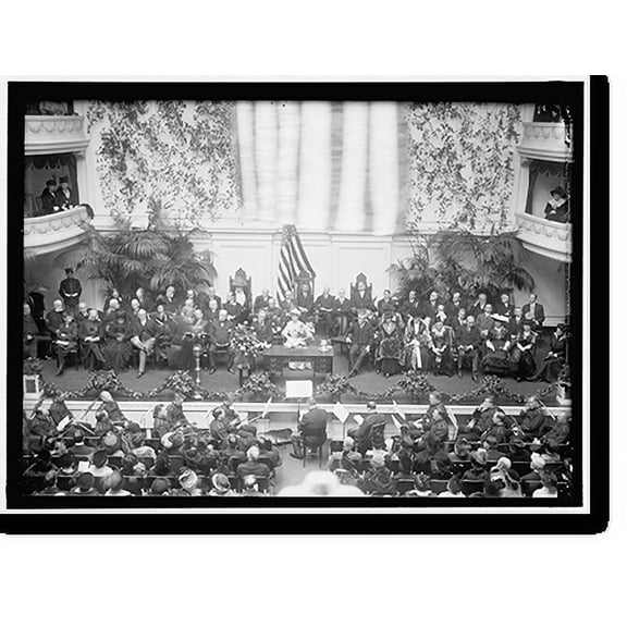 Historic Print, DAUGHTERS OF AMERICAN REVOLUTION. GEORGE WASHINGTON CELEBRATION. W.S. SMOOT, 16" x 20"