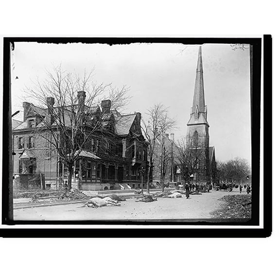 Historic Print, DAYTON, OHIO. FLOOD SCENES, 16" x 20"