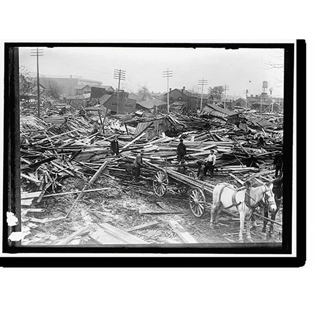 Historic Print, DAYTON, OHIO. FLOOD SCENES 3, 16" x 20"