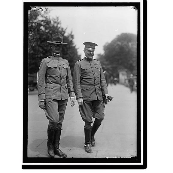 Historic Print, DEAN, JAMES T., COLONEL, U.S.A. RIGHT, WITH LT. COL. IRELAND, 16" x 20"