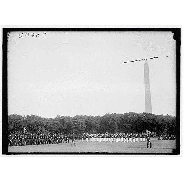 Historic Print, DISTRICT PUBLIC SCHOOLS. HIGH SCHOOL CADETS ON ELLIPSE