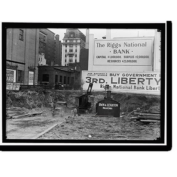 Historic Print, DOWNTOWN CONSTRUCTION - 2, 18" x 24"