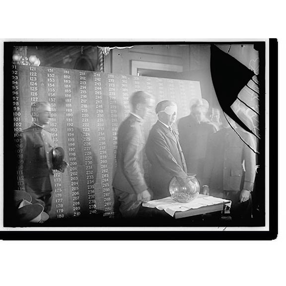 Historic Print, DRAFT WORLD WAR. DRAFT DRAWING, 16" x 20"