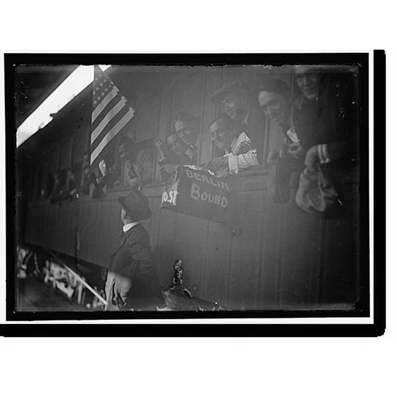 Historic Print, DRAFT WORLD WAR. DRAFTED MEN; CAMP MEADE, 16" x 20"