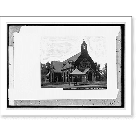 Historic Print, Dahlgren Chapel, Georgetown Univ., Wash, D.C., G.U, #217, 18" x 24"