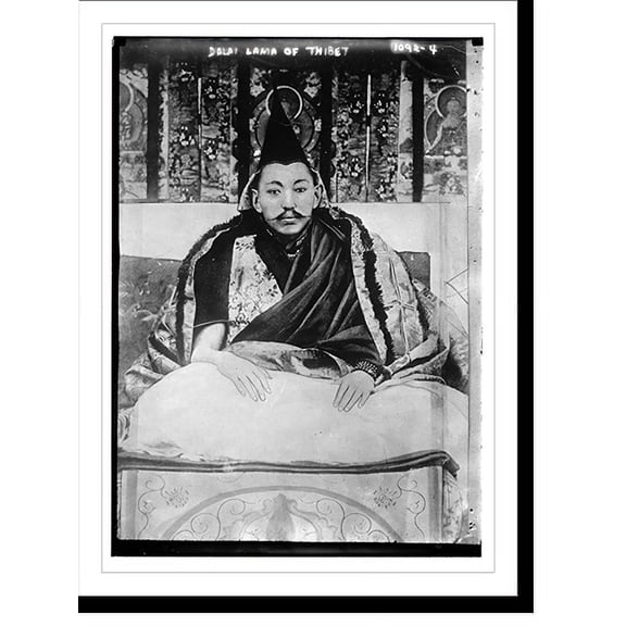 Historic Print, Dalai Lama of Tibet, 18" x 24"