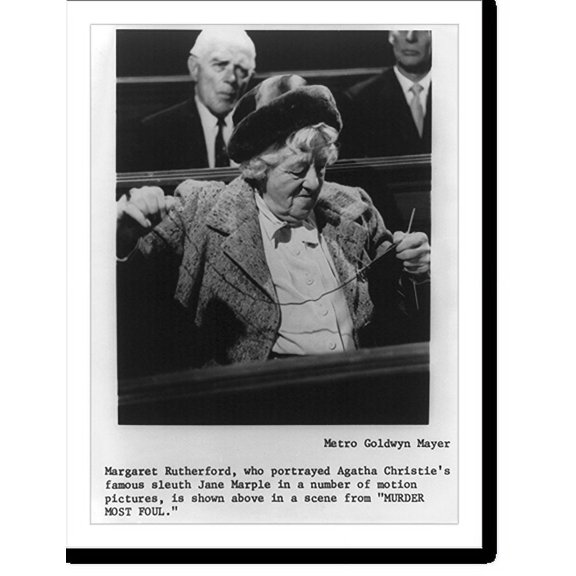 Historic Print, Dame Margaret Rutherford, 1892-, 18" x 24"