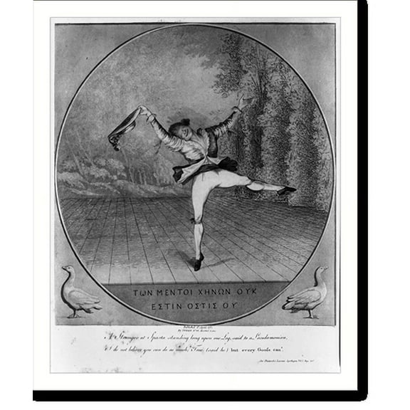 Historic Print, [Dancer on stage], 18" x 24"