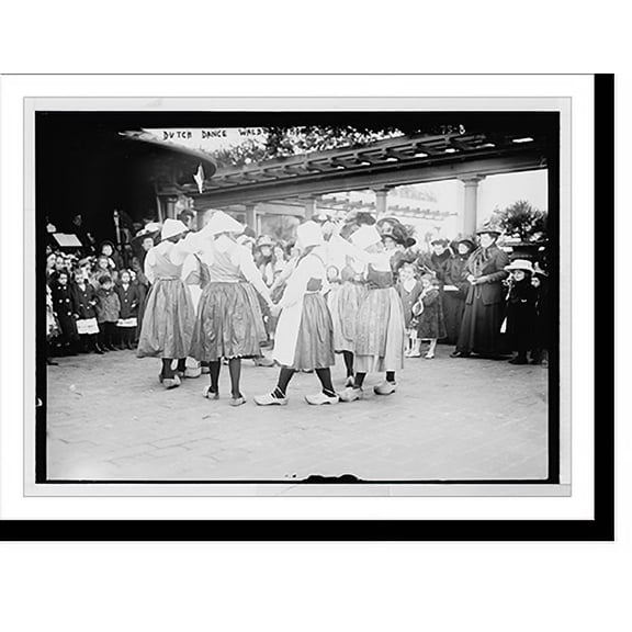 Historic Print, Dancers doing Dutch dance, Waldorf roof, New York, 16" x 20"