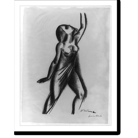 Historic Print, Dancing figure, 18" x 24"