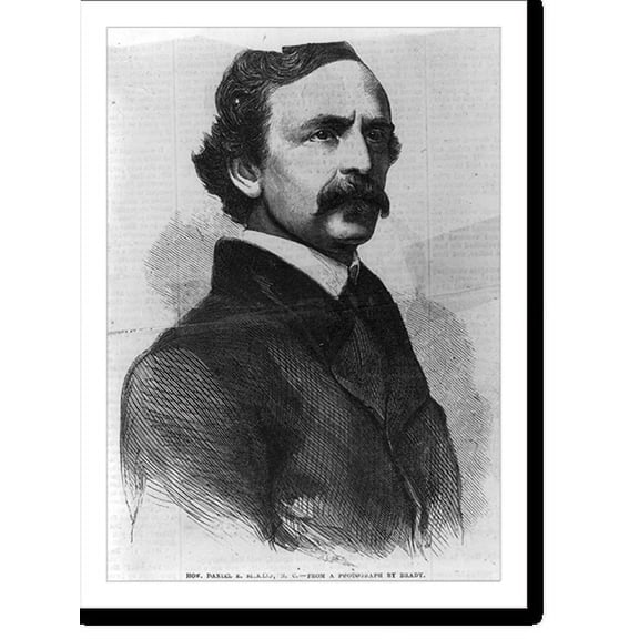 Historic Print, Daniel Edgar Sickles, 1819-1914 - 4, 18" x 24"