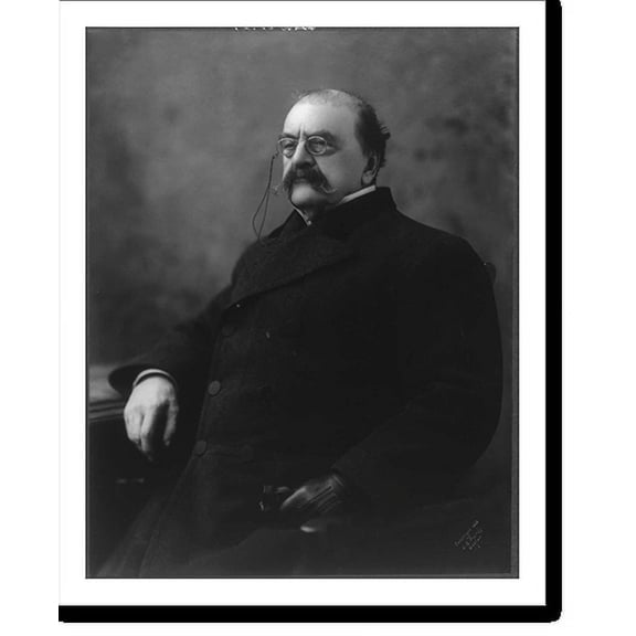 Historic Print, [Daniel Edgar Sickles, 1819-1914, half length portrait, seated, facing left], 18" x 24"