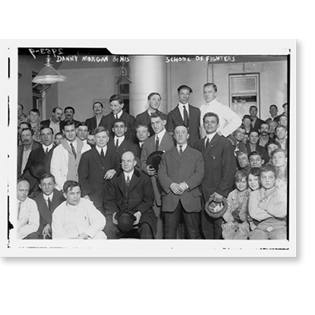 Historic Print, Danny and his school of fighters, 16" x 20