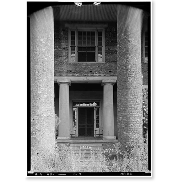 Historic Print, David Wade House, Bob Wade Lane, Huntsville, Madison