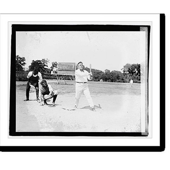 Historic Print, Davis at baseball, 18" x 24"